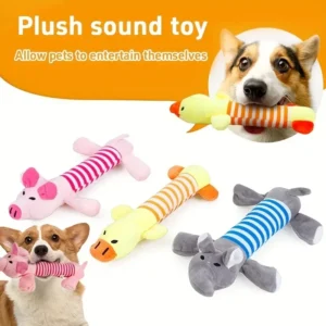 Pig Elephant Design Durable Interactive Dog Toy - Squeaky Chew Toy for Aggressive Chewers - Long-Lasting Pet Supplies